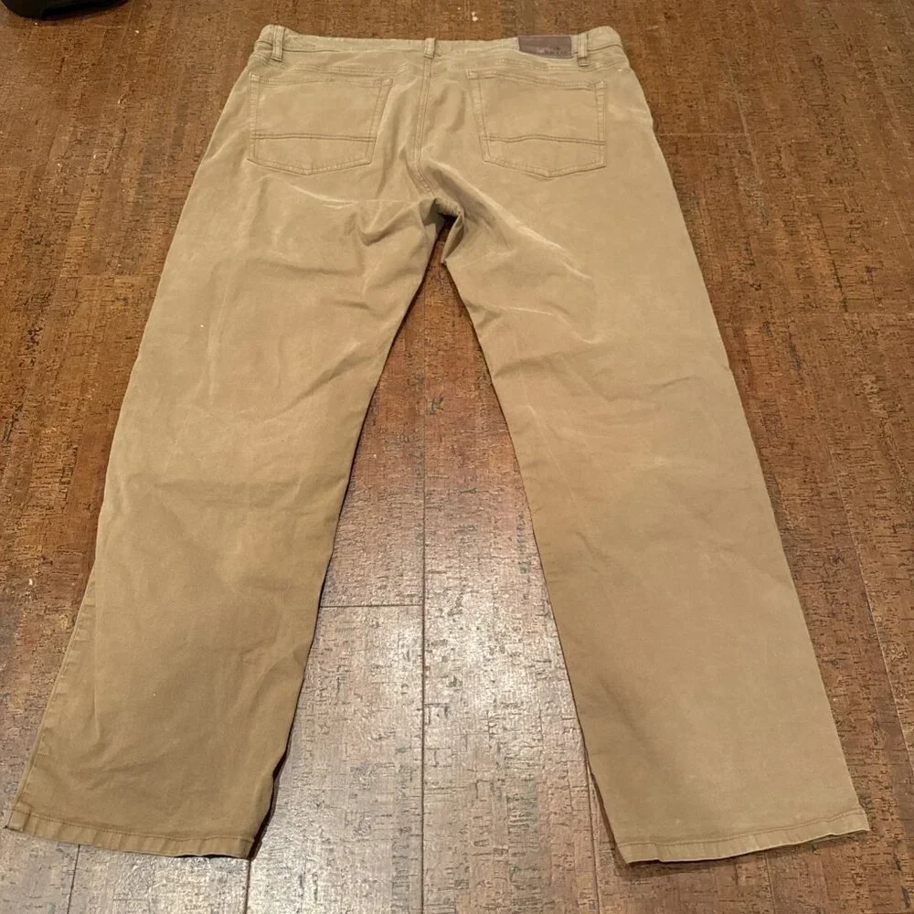 Orvis Pants Mens 40x30 Khaki Brown Five Pocket Pants - Picture 3 of 6